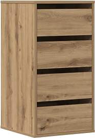 vidaXL Kommode, Sideboard mit 4 Schubladen,