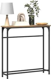vidaXL Konsolentisch Artisan-Eiche 75 x 19,5 x 75