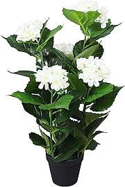vidaXL Künstliche Hortensie mit Topf Kunstpflanze 