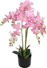 vidaXL Künstliche Orchidee mit Topf Kunstpflanze