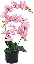 vidaXL Künstliche Orchidee mit Topf Kunstpflanze