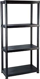 vidaXL Lagerregal 4-Tier Kunststoffregal
