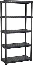 vidaXL Lagerregal 5-Tier Kunststoffregal