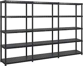vidaXL Lagerregal mit 5 Böden Kunststoffregal