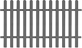 vidaXL Lattenzaun Gartenzaun Friesenzaun Zierzaun