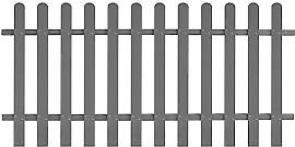 vidaXL Lattenzaun WPC 200x100cm Grau Gartenzaun