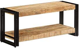 vidaXL Mango Massivholz TV Schrank 90cm Lowboard