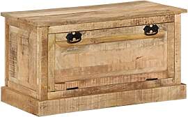 vidaXL Mangoholz Massiv Schuhbank Schuhschrank