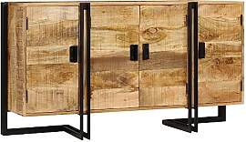 vidaXL Mangoholz Massiv Sideboard 150x40x80 cm