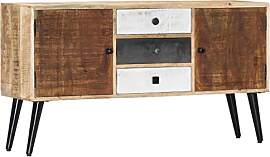 vidaXL Mangoholz Massiv Sideboard mit 3 Schubladen 