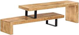 vidaXL Mangoholz Massiv TV Schrank Board Lowboard