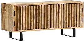 vidaXL Mangoholz Massiv TV Schrank mit 2 Türen TV 