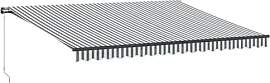 vidaXL Markise Manuell mit LEDs Anthrazit &