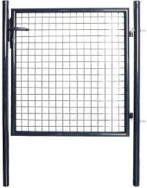 vidaXL Maschen-Gartentor verzinkter Stahl 100 x