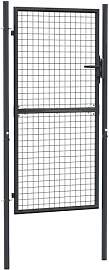 vidaXL Maschen-Gartentor verzinkter Stahl 100 x