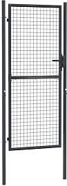 vidaXL Maschen-Gartentor verzinkter Stahl 100 x