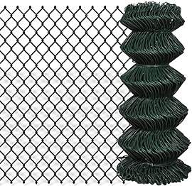 vidaXL Maschendraht Zaun 0,8x25 m Grün