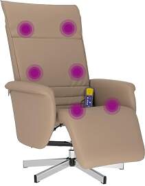 vidaXL Massagesessel ohne Netzadapter, Sessel