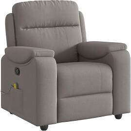 vidaXL Massagesessel Taupe Stoff, Massage