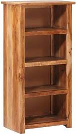 vidaXL Massivholz Bücherregal mit 4 Fächern
