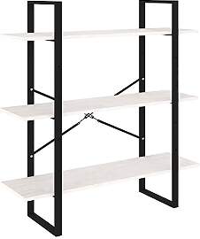 vidaXL Massivholz Kiefer Bücherregal 3 Fächer