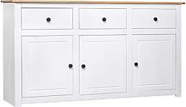 vidaXL Massivholz Panama-Kiefer Sideboard mit 3