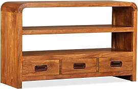 vidaXL Massivholz TV-Schrank 90x30x55cm