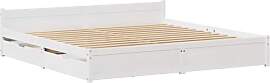 vidaXL Massivholzbett, Holzbett Bett mit
