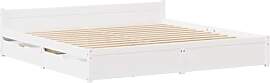 vidaXL Massivholzbett, Holzbett Bett mit