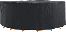 vidaXL Möbelbezug Schwarz 244 x 244 x 71 cm 210D