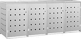vidaXL Mülltonnenbox für 4 Tonnen Müllbox