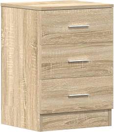 vidaXL Nachtschrank 3 Schubladen Nachttisch