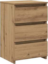 vidaXL Nachttisch Artisan-Eiche 40x35x62,5 cm