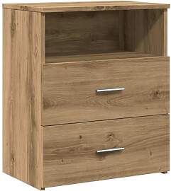 vidaXL Nachttisch Artisan-Eiche 50x32x60 cm