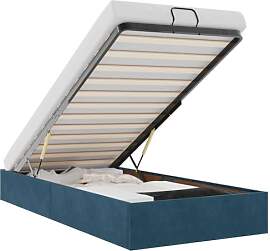 vidaXL Ottoman-Bett ohne Matratze Dunkelblau