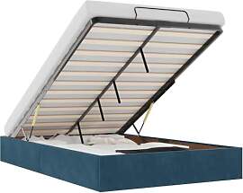 vidaXL Ottoman-Bett ohne Matratze Dunkelblau