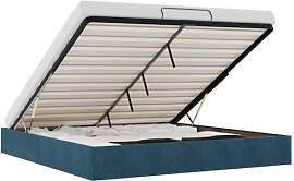 vidaXL Ottoman-Bett ohne Matratze Dunkelblau