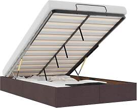 vidaXL Ottoman-Bett ohne Matratze Dunkelbraun
