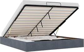 vidaXL Ottoman-Bett ohne Matratze Dunkelgrau
