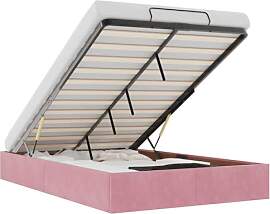 vidaXL Ottoman-Bett ohne Matratze Rosa 120x200 cm