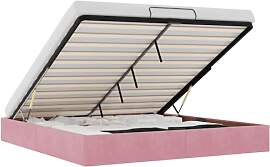 vidaXL Ottoman-Bett ohne Matratze Rosa 160x200 cm