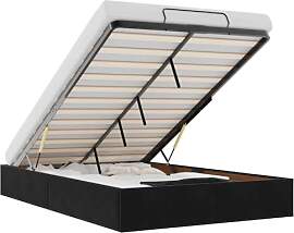 vidaXL Ottoman-Bett ohne Matratze Schwarz 120x200