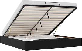 vidaXL Ottoman-Bett ohne Matratze Schwarz 200x200