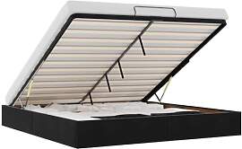 vidaXL Ottoman-Bett ohne Matratze Schwarz 200x200