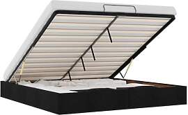 vidaXL Ottoman-Bett ohne Matratze Schwarz 200x200