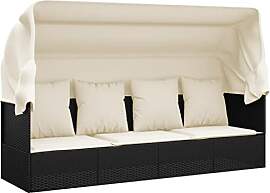 vidaXL Outdoor Loungebett, Verstellbar Gartensofa