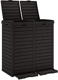 vidaXL Outdoor Mülltonne, Mülleimer mit viel