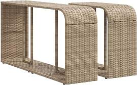 vidaXL Outdoor Regal 2 STK., Standregal mit viel