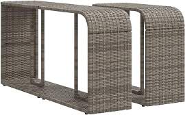 vidaXL Outdoor Regal 2 Stk., Standregal mit viel