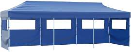 vidaXL Partyzelt 5 Wänden 3x9m Blau Pavillon